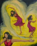 Margaret Mair, Dancing for the Light (version 2), Acrylic on Canvas, Original Art