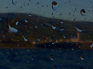 Drops, in the blue of dusk, Photo by Margaret Mair